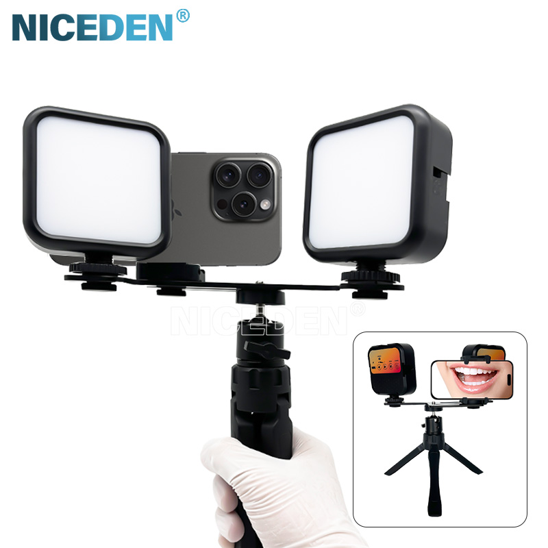 Photography Lighting Handheld - อุปกรณ์ถ่ายภาพแบบพกพา Niceden Dental ไฟฉายแบบมือถือสำหรับการอุดฟัน ปรับความสว่างได้สำหรับทันตแพทย์