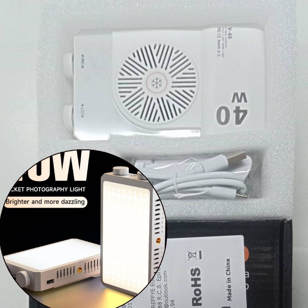 Photography Lighting Handheld - ไฟส่องสว่างแบบพกพา 2800K-9000K สำหรับการถ่ายภาพ แบตเตอรี่ 4400mAh ชาร์จซ้ำได้