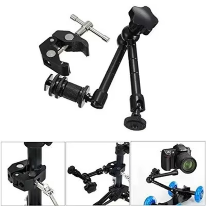 Photography Lighting Description - ซุปเปอร์แคลมป์ 7/11 นิ้ว แขนปรับได้อเนกประสงค์ สำหรับยึดจอภาพ ไฟ
