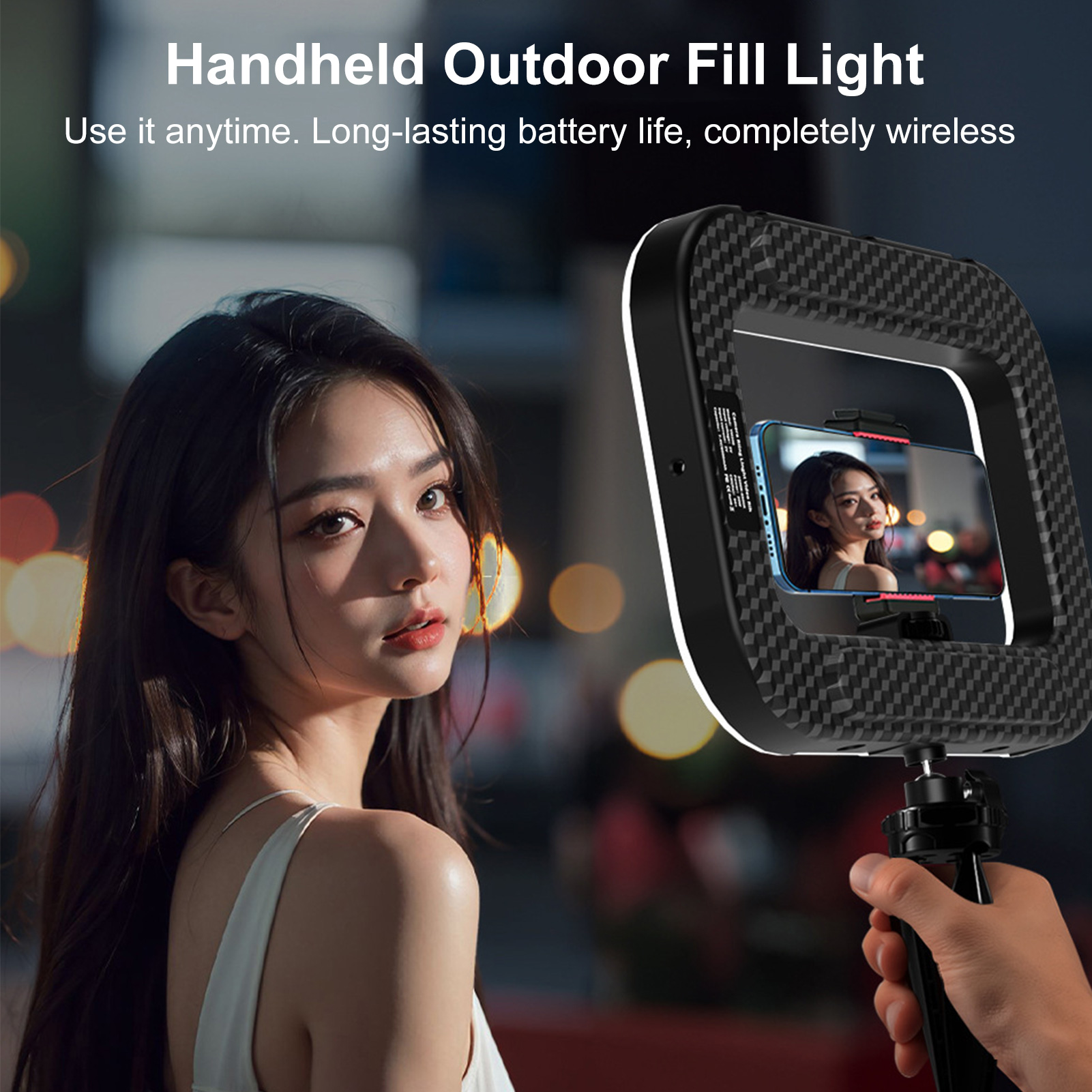 ไฟโทรศัพท์มือถือแบบชาร์จได้ พร - Photography Lighting Handheld บทวิจารณ์และราคา