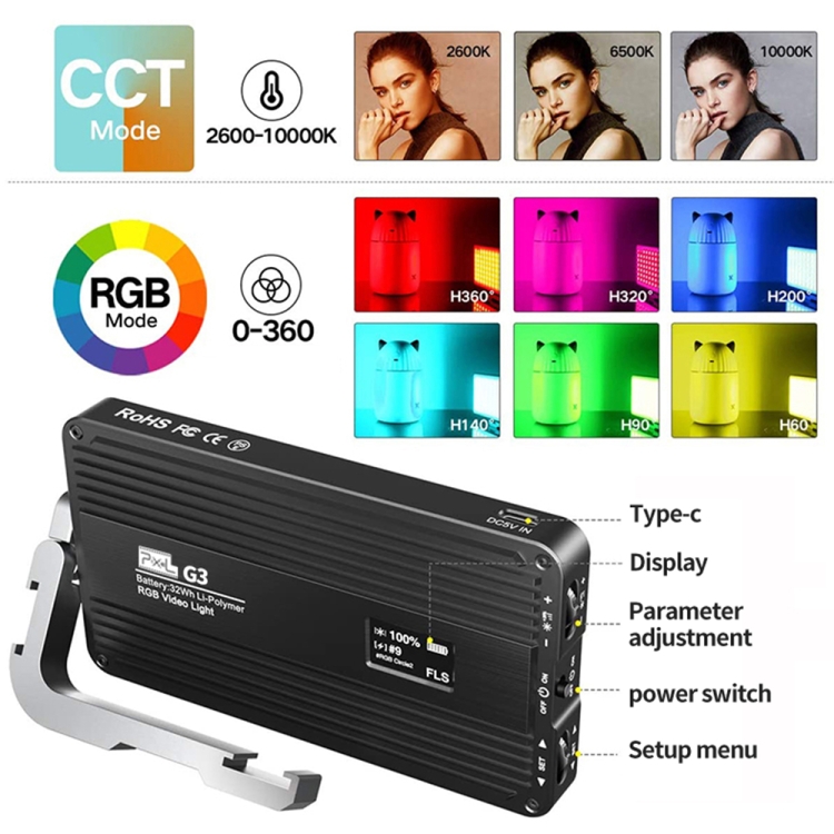 ไฟพกพา Pixel G3 แบบแผงเรียบ RG - Photography Lighting Handheld บทวิจารณ์และราคา