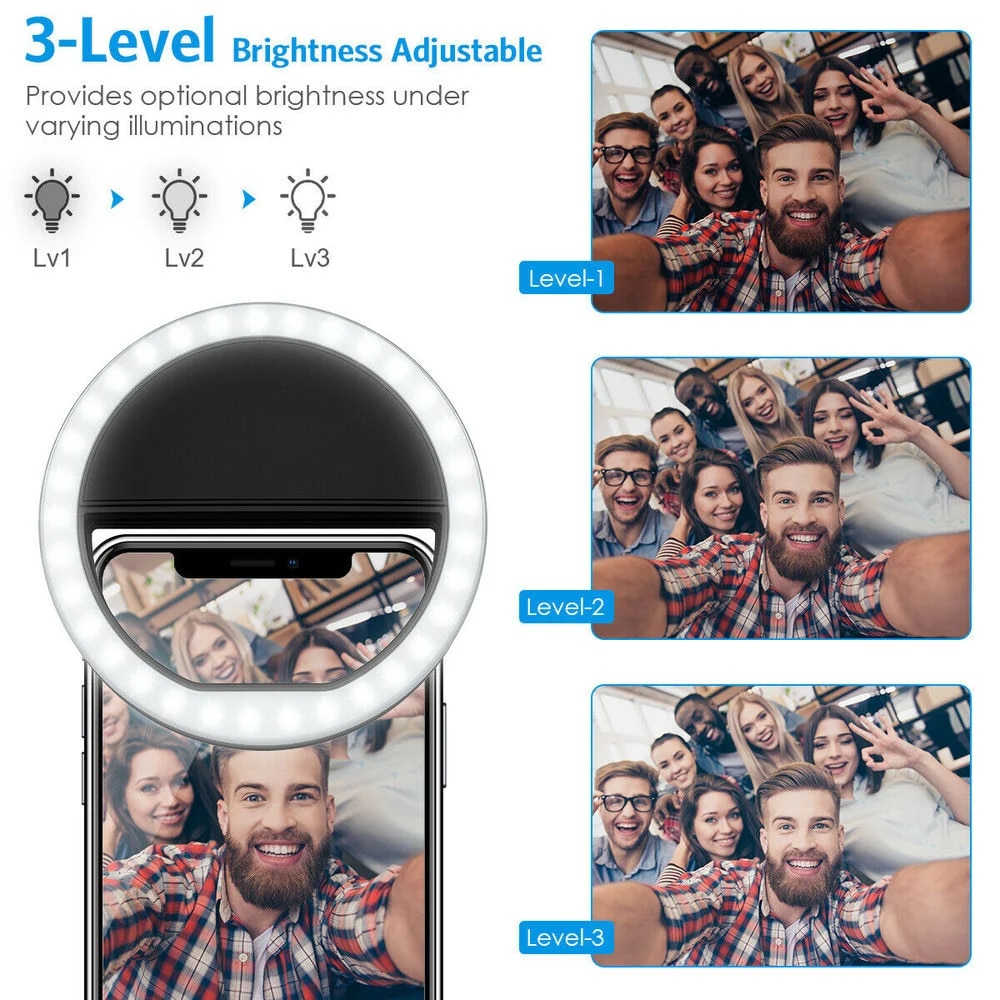 ไฟวงแหวน LED แบบชาร์จไฟได้พร้อ - Photography Lighting Description บทวิจารณ์และราคา