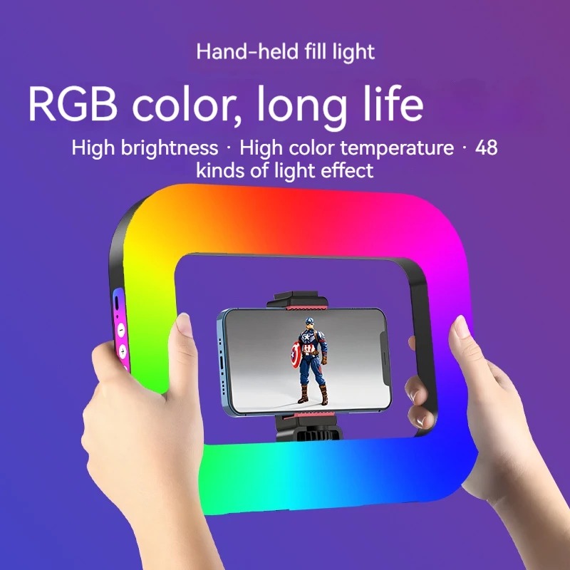 ไฟวงแหวน RGB แบบพกพา สำหรับไลฟ - Photography Lighting Handheld บทวิจารณ์และราคา