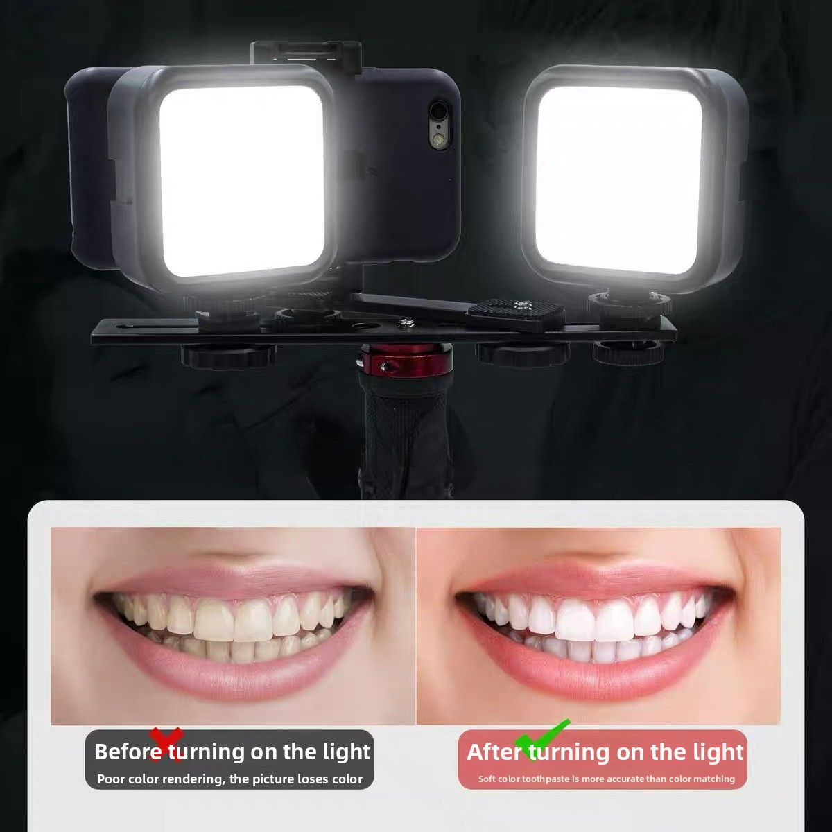 ไฟถ่ายภาพทางทันตกรรมพร้อมบลูทู - Photography Mobile Lighting บทวิจารณ์และราคา