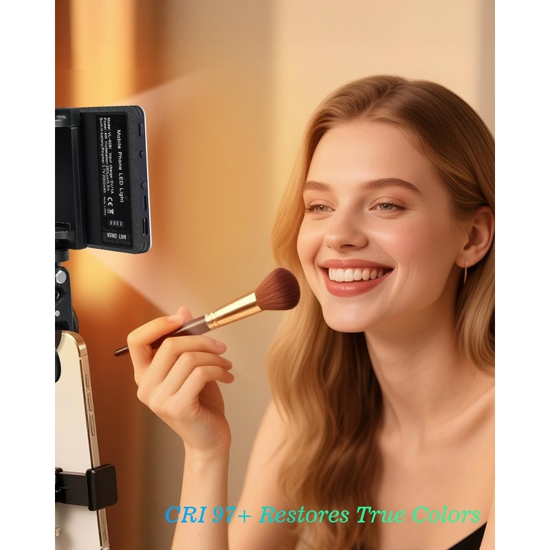 ไฟเซลฟี่แบบหนีบพกพา LED; ไฟสำห - Photography Lighting Description บทวิจารณ์และราคา
