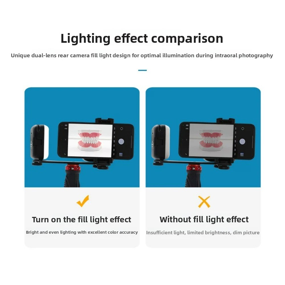 ไฟถ่ายภาพทางทันตกรรม, แฟลช LED - Photography Lighting Kit Portable บทวิจารณ์และราคา