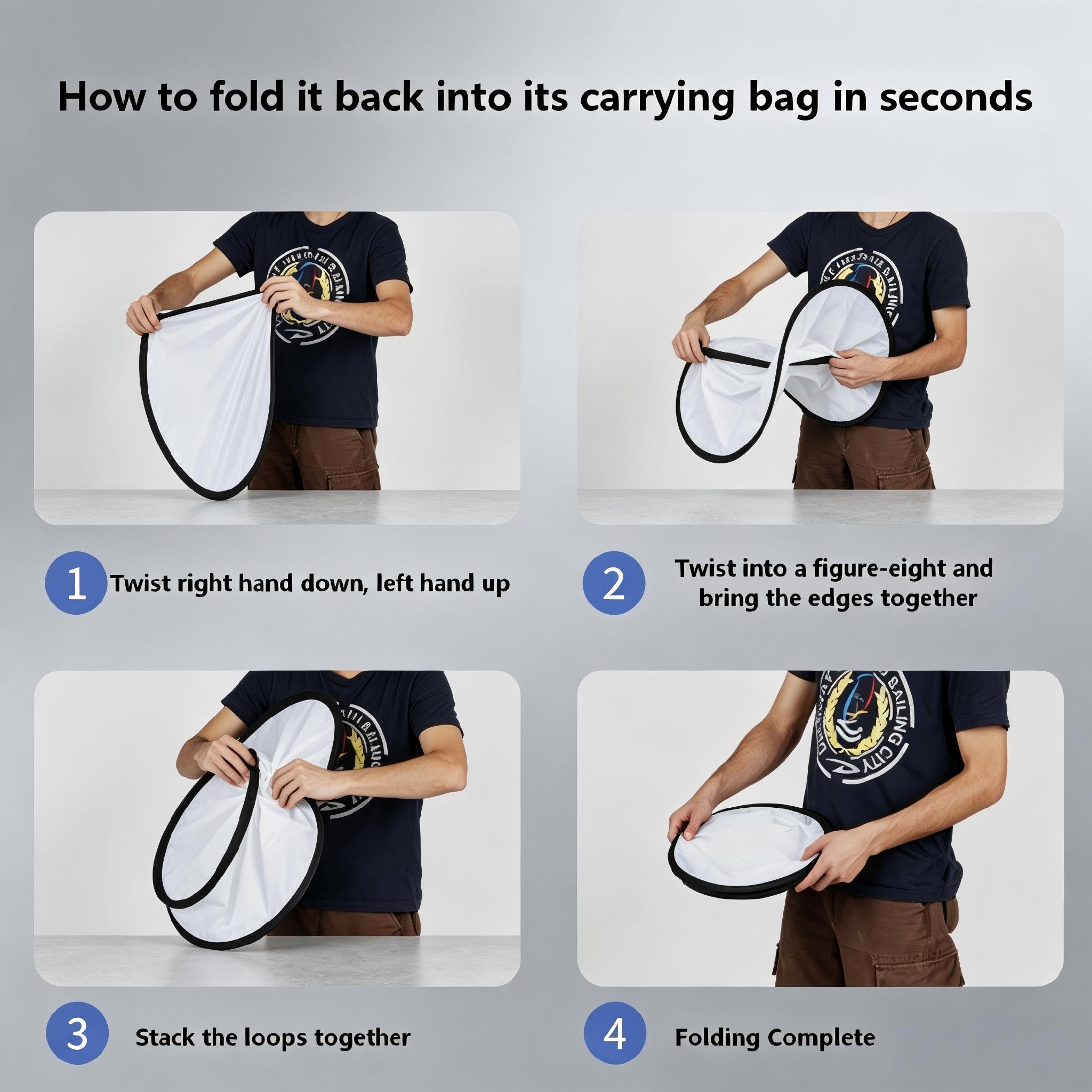 แผ่นสะท้อนแสงสำหรับถ่ายภาพ 2-i - Photography Lighting Kit Portable บทวิจารณ์และราคา